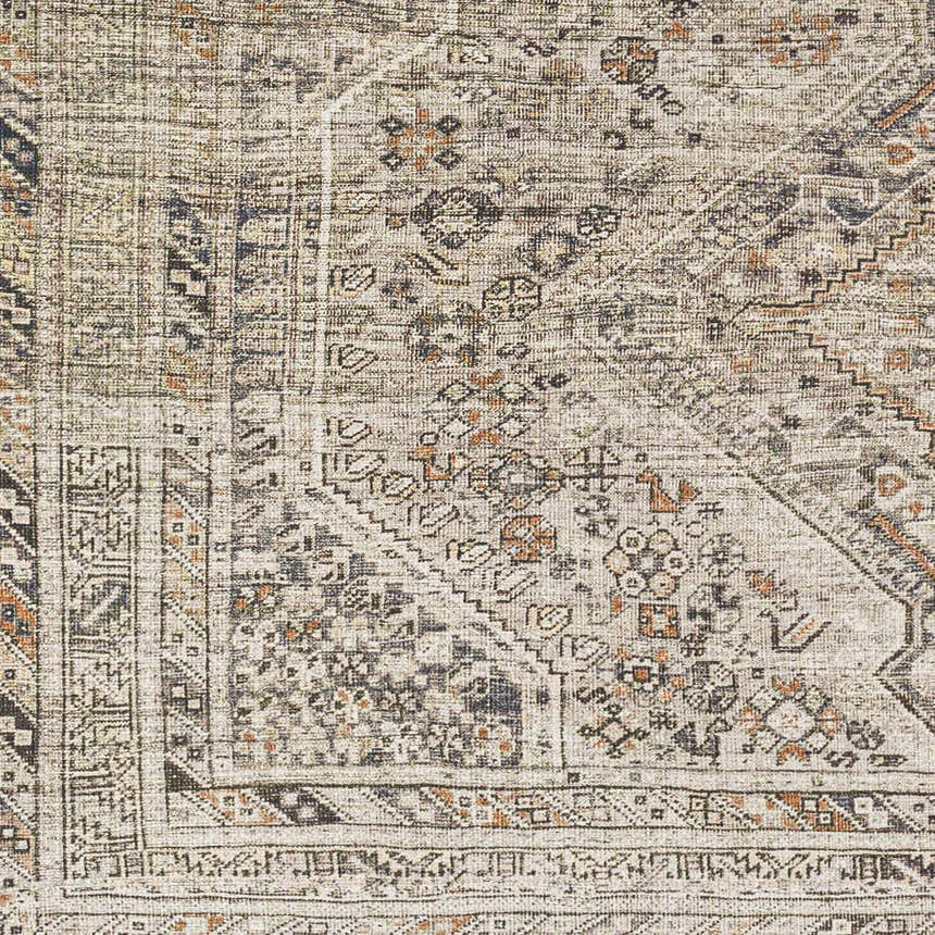Sample Barny Beige Flat Pile Washable Rug