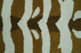 Animal Deer Brown Hand Tufted 3x5 Wool Area Rug
