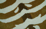 Animal Deer Brown Hand Tufted 3x5 Wool Area Rug
