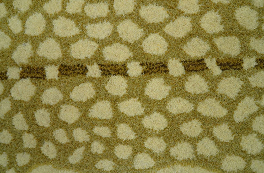 Animal Giraffe Brown Hand Tufted 2x3 Wool Area Rug
