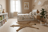 Animal Giraffe Brown Hand Tufted 3x5 Wool Area Rug