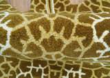 Animal Giraffe Brown Hand Tufted 3x5 Wool Area Rug