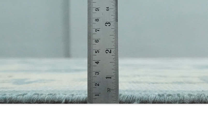 Antique Blue and Beige Multi size Hand Knotted Traditional Oushak Wool Area Rug