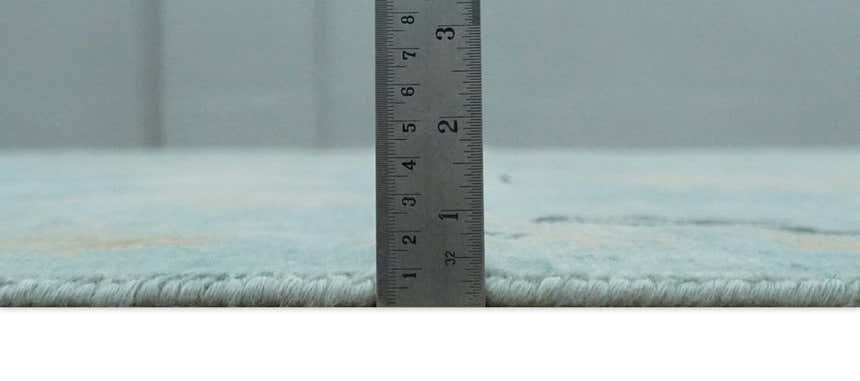 Antique Blue Charcoal Hand knotted Traditional Multi Size Oushak Wool Area Rug