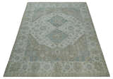 Antique Design Medallion Earthy Ivory and Camel 8x10 wool Area Rug