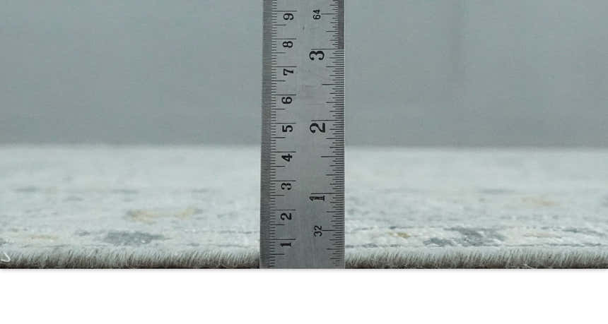 Antique Distressed Look Gray and Silver Low Pile Multi Size Oushak wool Area Rug