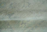 Antique Finish Silver, Gray and Charcoal Hand Knotted Oriental Oushak 8x10 wool Area Rug