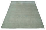 Antique look Beige and Gray Hand Knotted Oriental Oushak 8x10 wool Area Rug