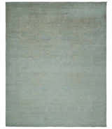 Antique look Beige and Gray Hand Knotted Oriental Oushak 8x10 wool Area Rug