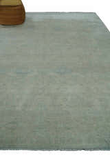 Antique look Beige and Gray Hand Knotted Oriental Oushak 8x10 wool Area Rug