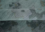 Antique look Bluish Gray Hand knotted Traditional Oushak Multi Size wool area Rug