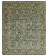 Antique look vintage style Green, Beige and Brown traditional Hand Knotted Multi Size wool rug
