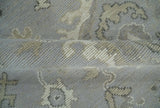Antique Style Pastel Silver, Beige and Gray Low Pile Multi Size Oushak wool Area Rug