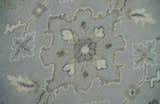 Antique Style Pastel Silver, Beige and Gray Low Pile Multi Size Oushak wool Area Rug