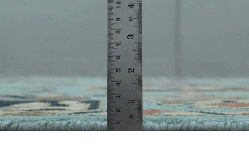 Antique Style Aqua Multi Size Hand Knotted Colorful Traditional Oushak Wool Area Rug