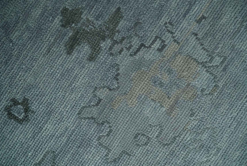 Antique style Gray and Silver Hand Knotted Multi Size Oushak Wool Area Rug