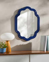 Cakaa Blue Wood Mirror