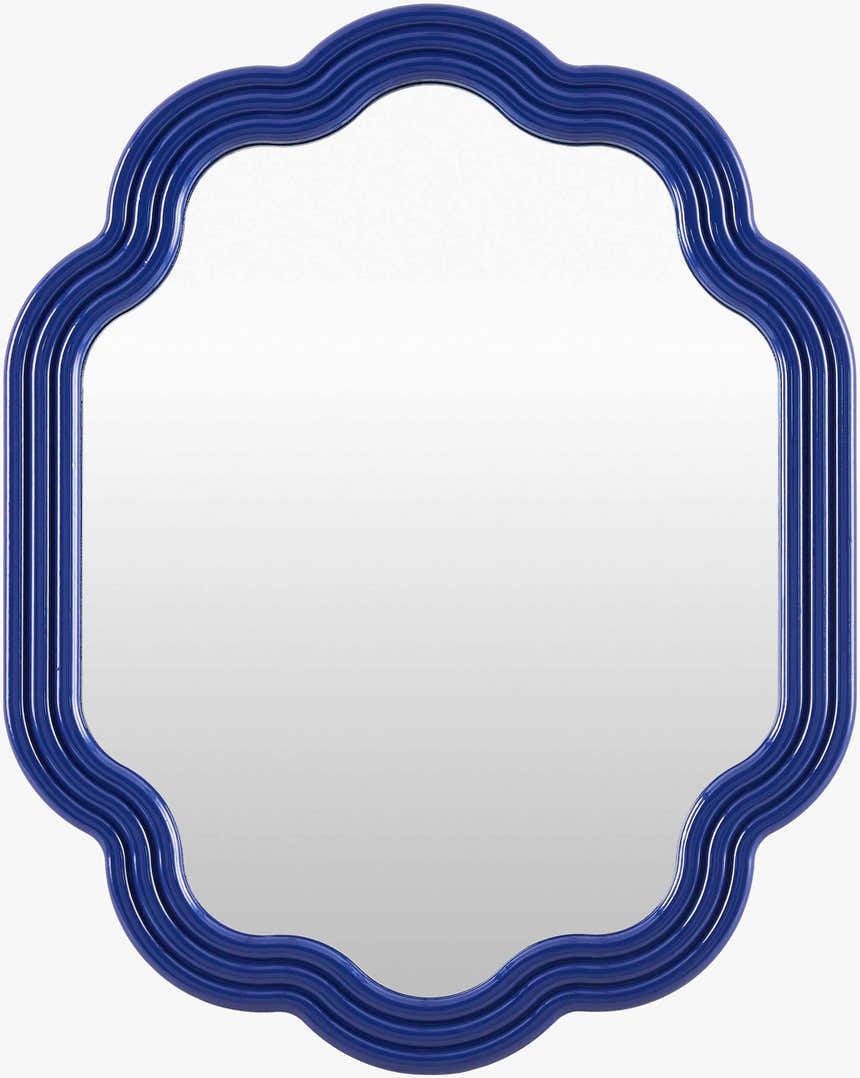 Cakaa Blue Wood Mirror
