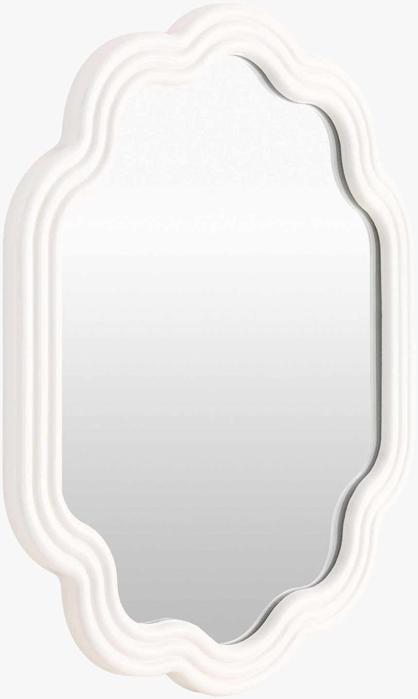Xugeo White Wood Mirror