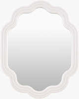 Xugeo White Wood Mirror