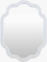 Xugeo White Wood Mirror