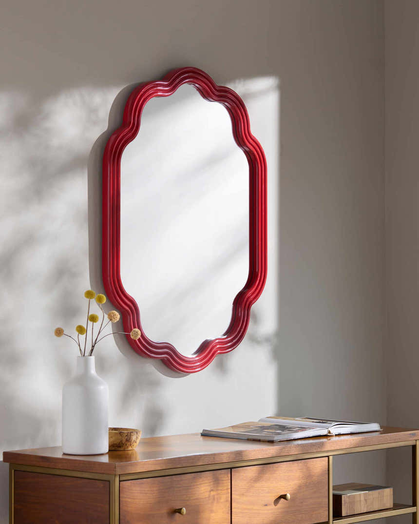 Posoi Blue Wood Mirror