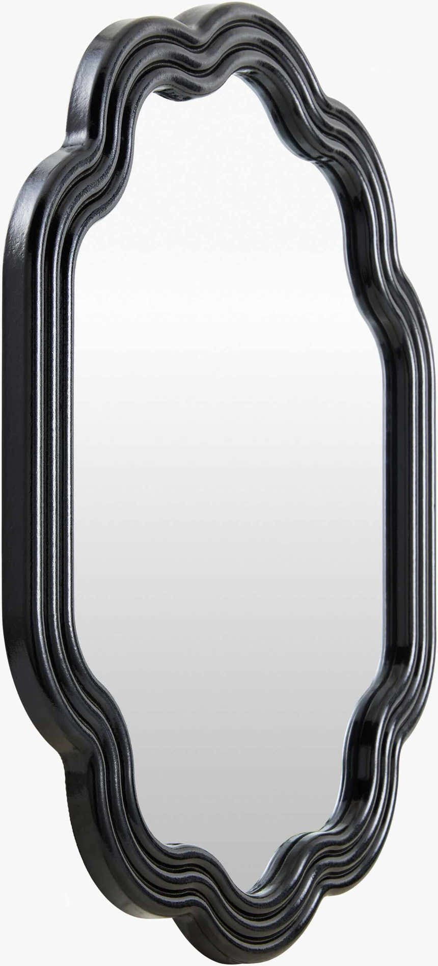 Yowele Blue Wood Mirror