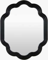 Yowele Blue Wood Mirror