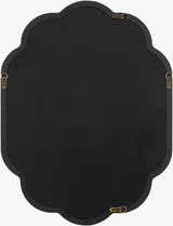 Yowele Blue Wood Mirror