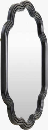 Yowele Blue Wood Mirror