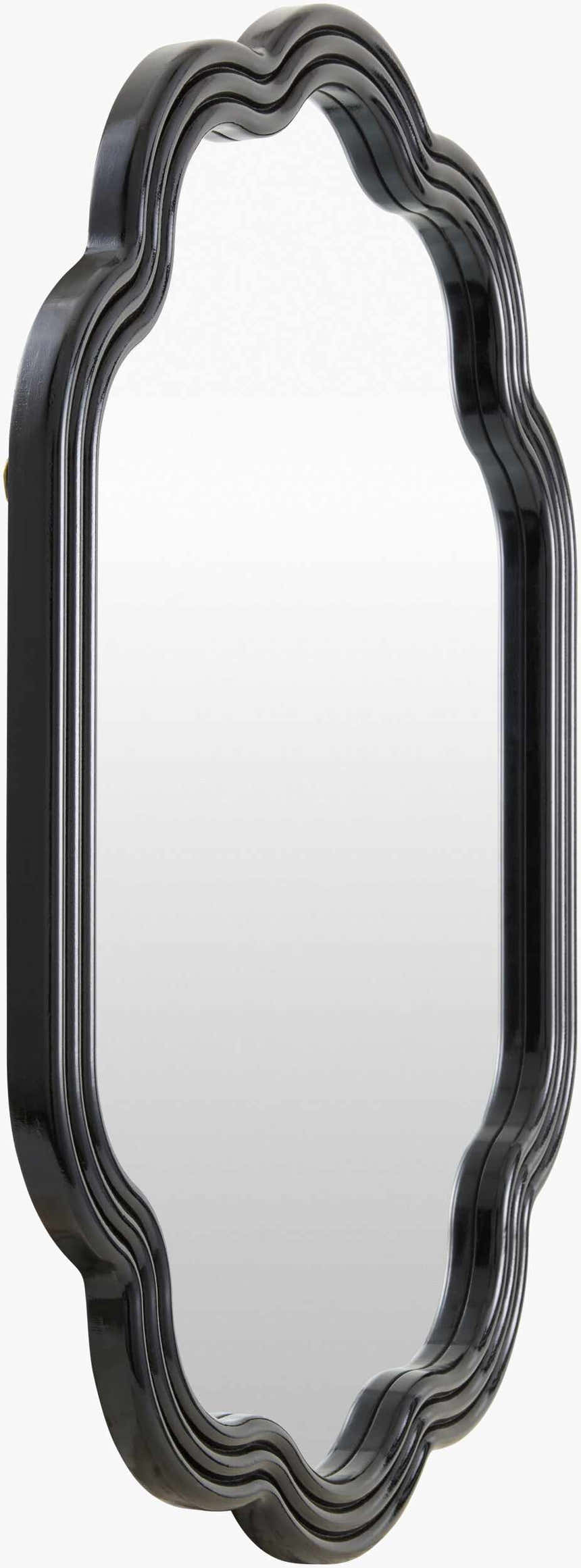 Yowele Blue Wood Mirror