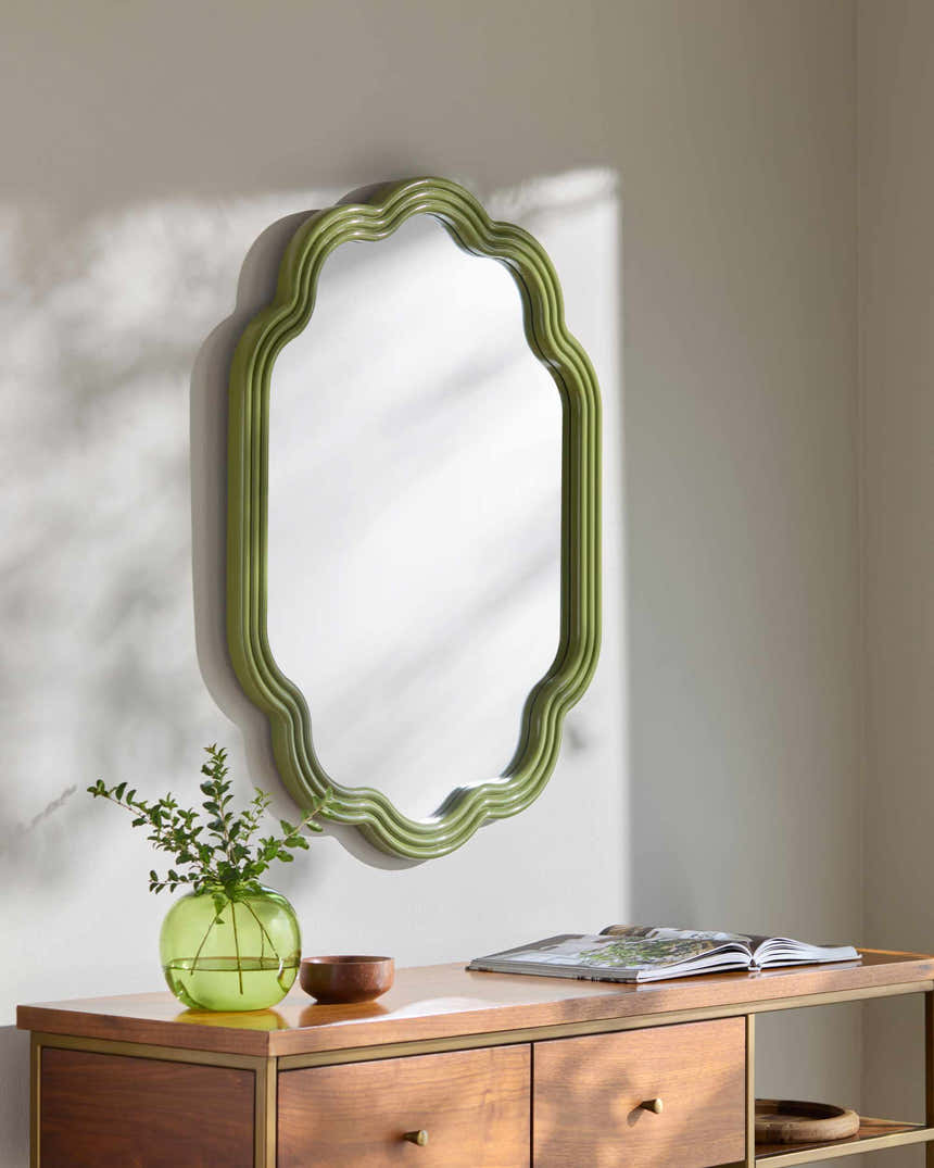 Dicui Green Wood Mirror