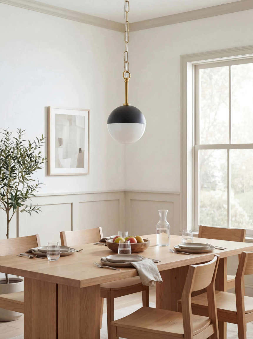 Soft Light Gray Traditional Pendant Light with glass details for kitchen islands or dining areas