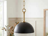 Soft Light Gray Traditional Pendant Light with glass details for kitchen islands or dining areas