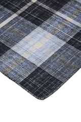 Feizy Crosby Transitional Plaid - Black/Blue/White Area Rug - Clearance
