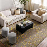 Funa Beige Square Throw Pillow