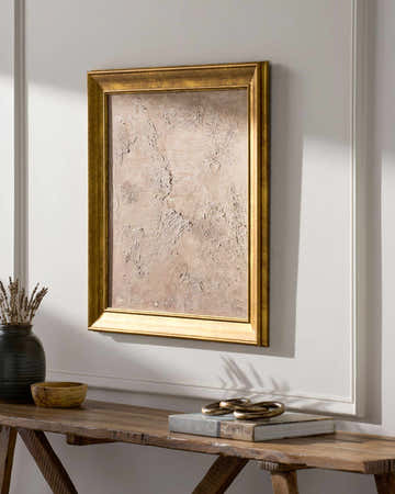 Gold Modern Framed Wall Art for modern gallery walls