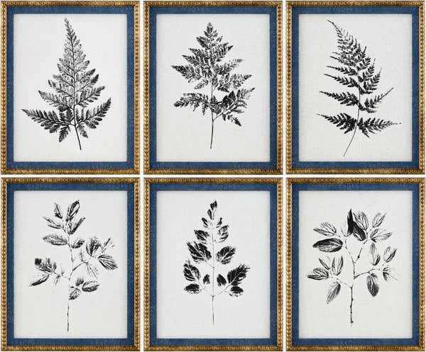 Aqua Blue Rustic Framed Wall Art for modern gallery walls