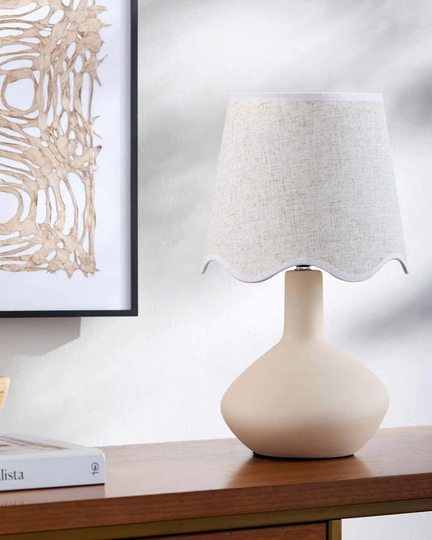 Neuenhagen Cream & White Ceramic Table Lamp