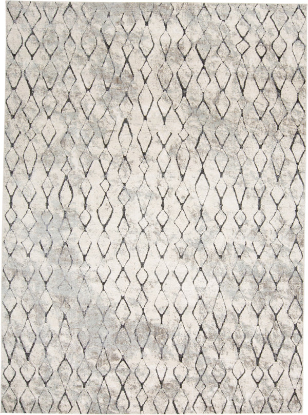 Feizy Kano Transitional Diamond - Ivory/Gray/Taupe Area Rug