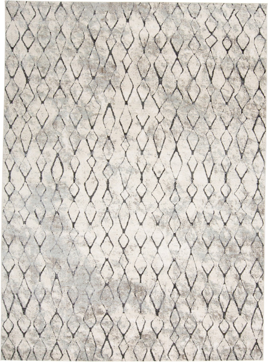 Feizy Kano Transitional Diamond - Ivory/Gray/Taupe Area Rug