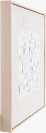 Warm Light Gray Modern Framed Wall Art for modern gallery walls