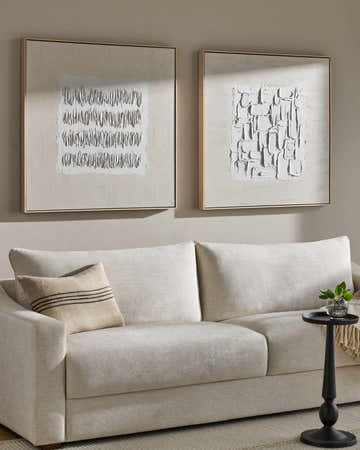 Deep Light Gray Modern Framed Wall Art for modern gallery walls
