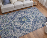 Feizy Foster Transitional Oriental - Blue/Green/Ivory Area Rug - Clearance