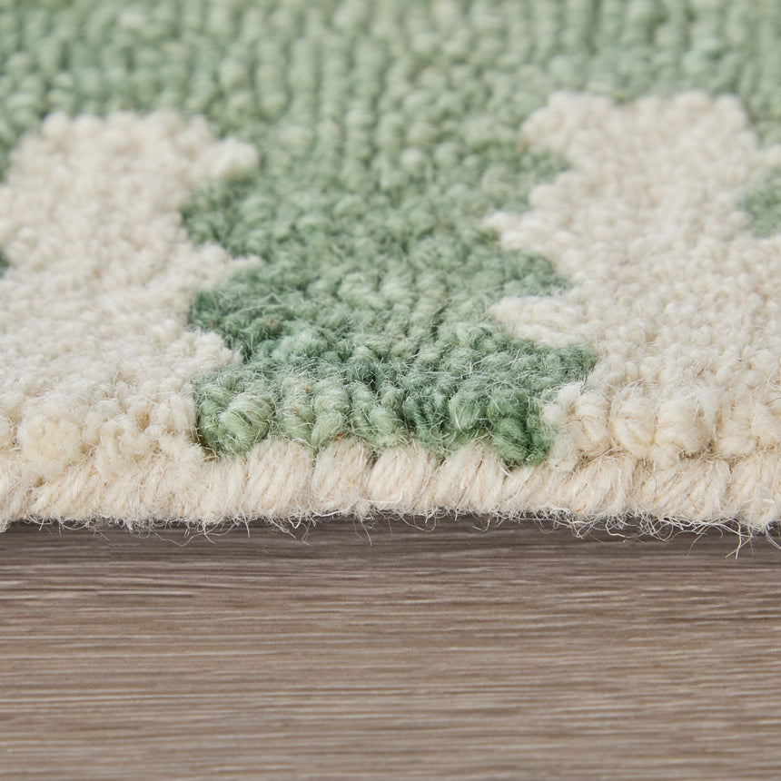 Feizy Lorrain Green Area Rug