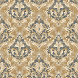 Gilded Slate Heritage Damask