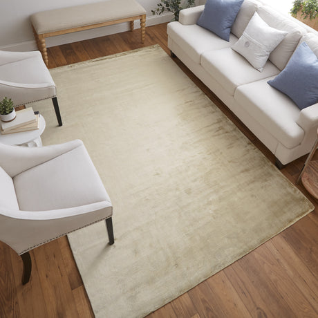 Feizy Marlowe Modern Chevron - Tan/Blue Area Rug - Clearance