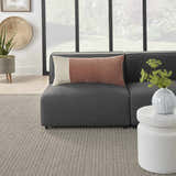 Mina Victory Lifestyle Cot/Vel Linen Clrblk Blush Indoor Throw Pillow - Clearance