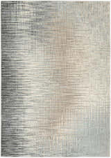 Close-up of the Nourison Marmara Teal/Grey rug, featuring a modern abstract pattern with teal, gray, and ivory hues.