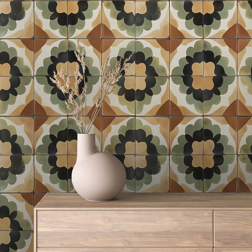 Sienna Grove Floral Tile